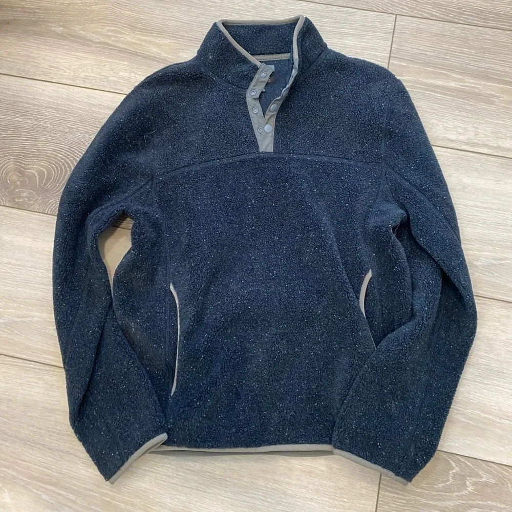 J.Crew Men's Nordic mockneck pullover in sherpa fleece